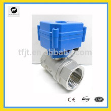 DC12V 2-way Stainless Steel 304 G1" motor electric ball valve NSF61 with position indicator